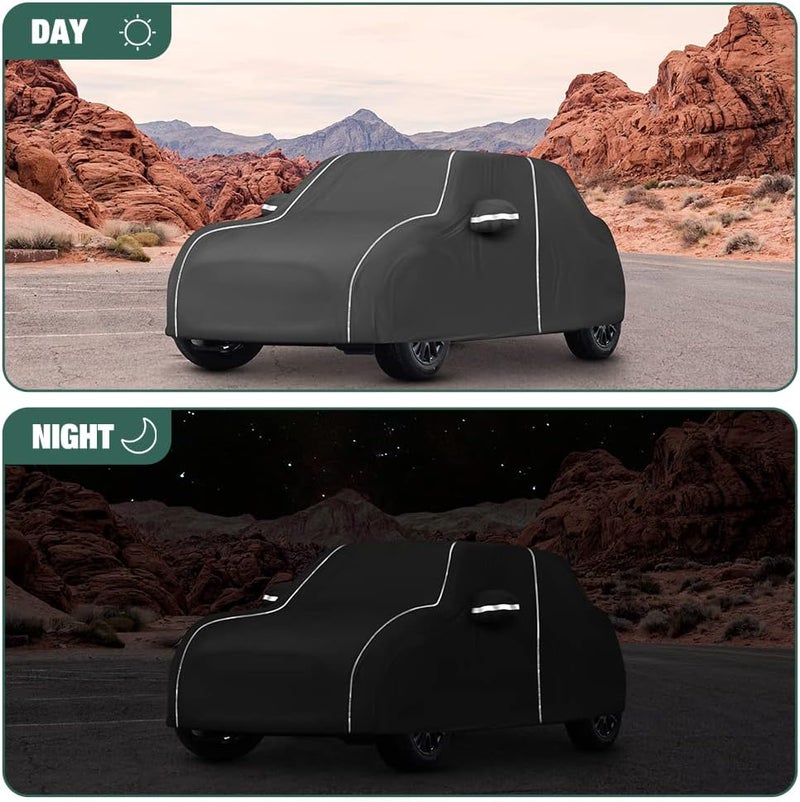 BERKSYDE Waterproof Car Cover Compatible for Mini Cooper/Cooper S 2-Doors.2002-2024 All Weather 6 Layers Full Car Cover with Storage Bag - Image 4
